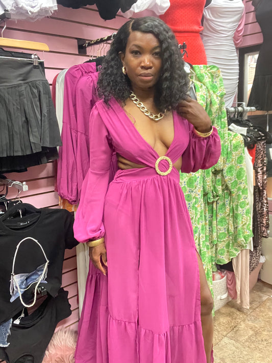 Purple Brunch Girl Maxi Dress