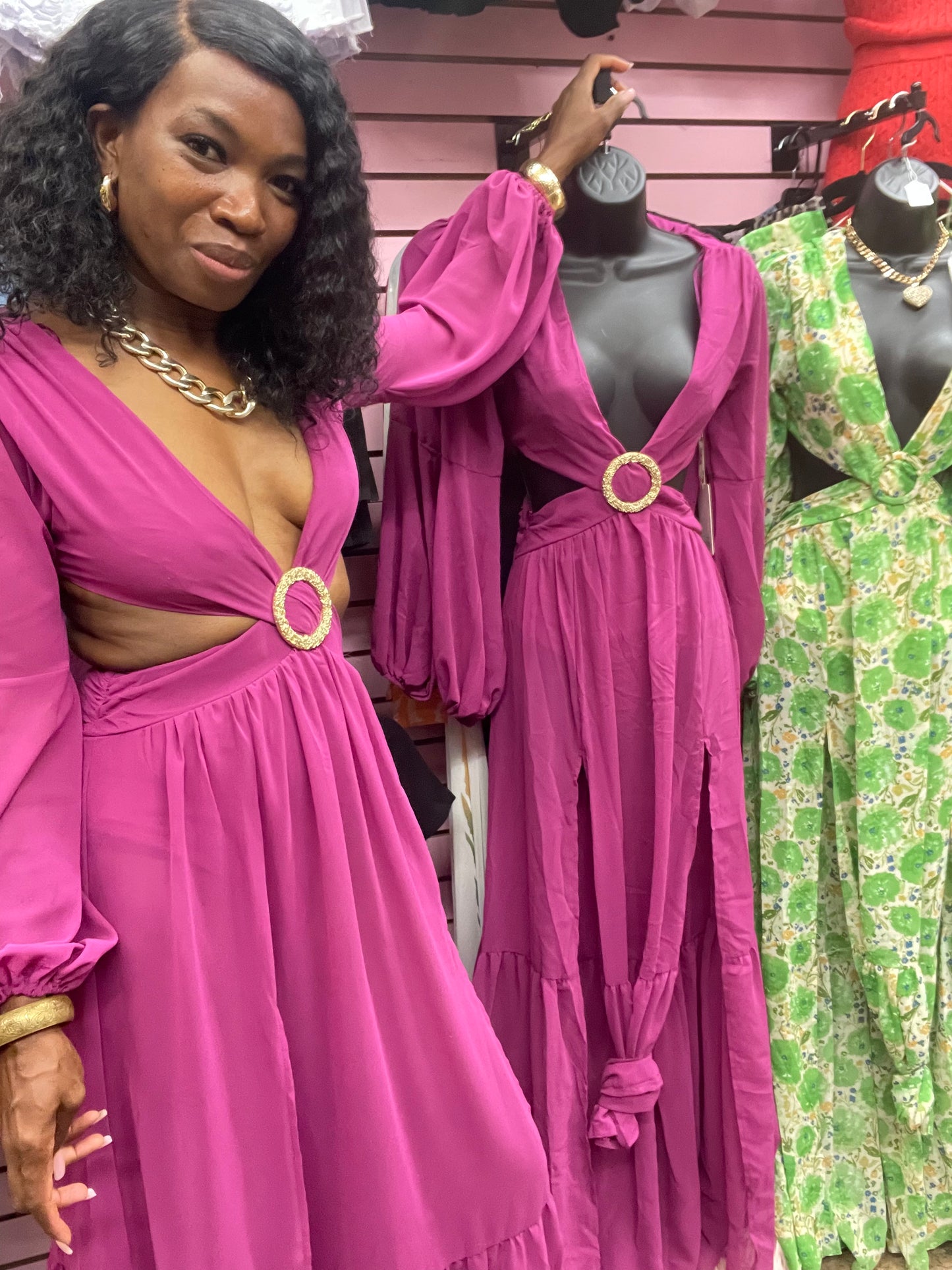 Purple Brunch Girl Maxi Dress